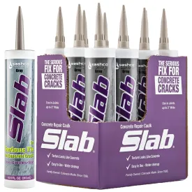 12 Pack of 10.5 oz Sashco 16210 Sashco Gray Concrete Sealant