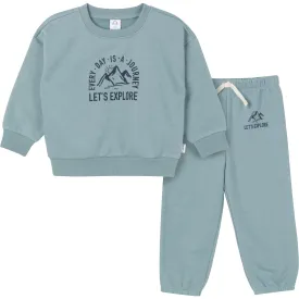 2-Piece Baby & Toddler Boys Explore Sweatshirt & Pant Set