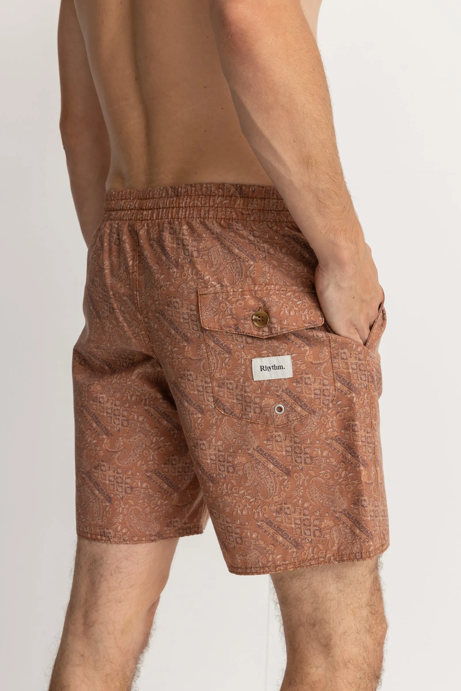 Adia Paisley Beach Short Cedar