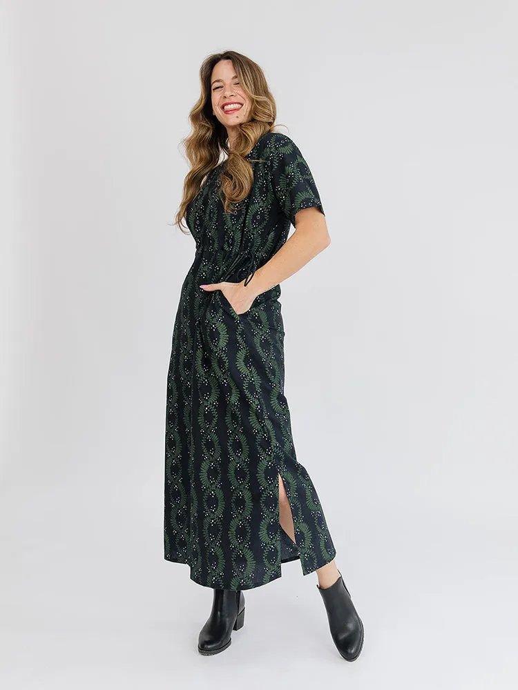 Forest Vine Twist Aimee Maxi Dress