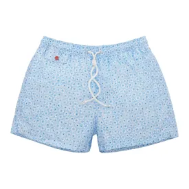 All-Monogram Swim Shorts in Light Blue