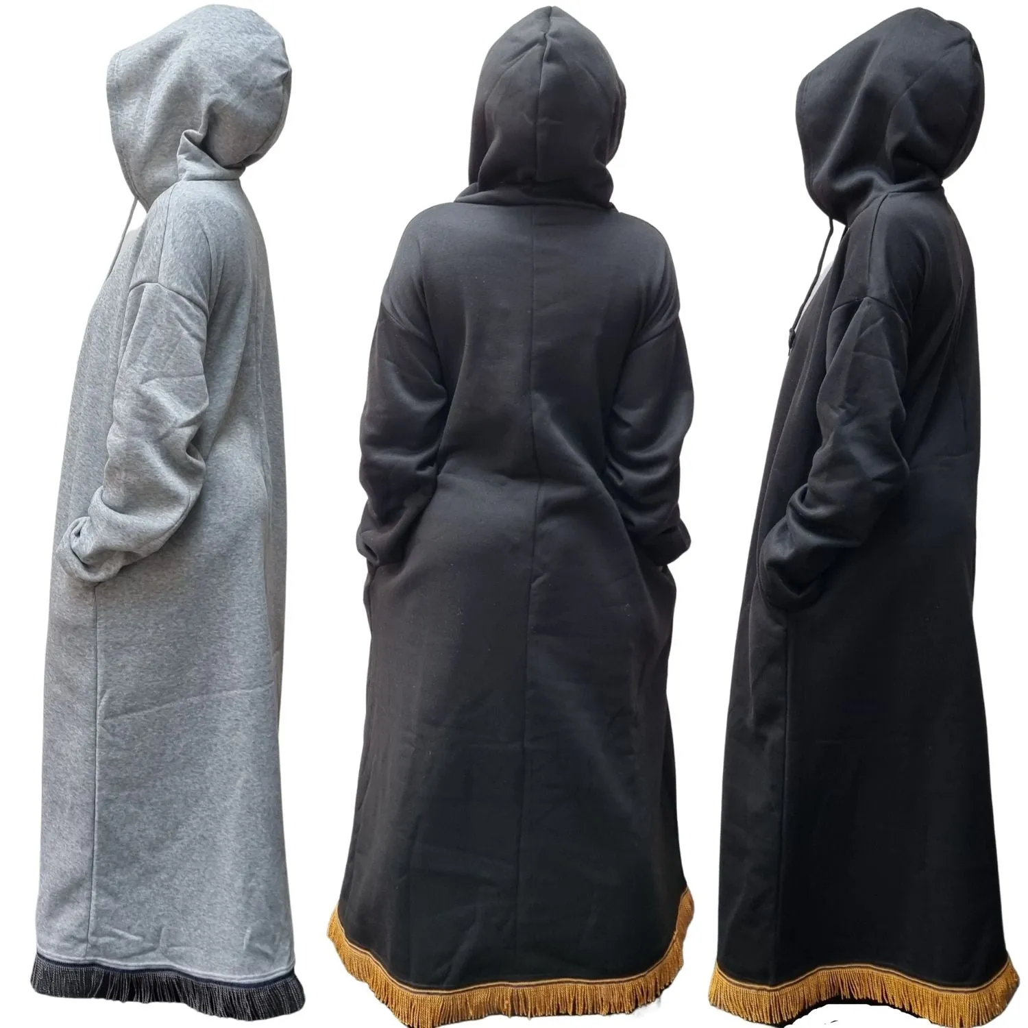 ALL PRAISES Oversized Hooded Maxi Dress