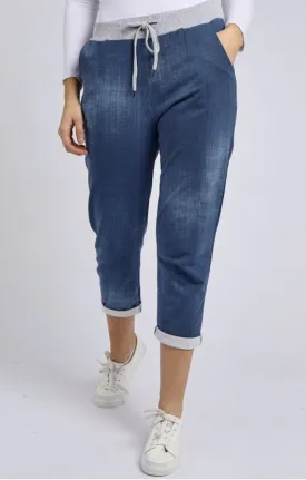 Anne   Kate Italian Plain Dark Denim Pant 14-18