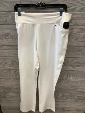 Athletic Pants By Clothes Mentor In White, Size: Xl