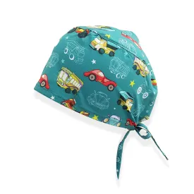 Automobile Printed Surgical Hat