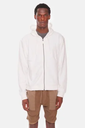 B&C Zip Hoodie White