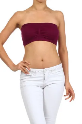 Bandeau Bra Burgundy