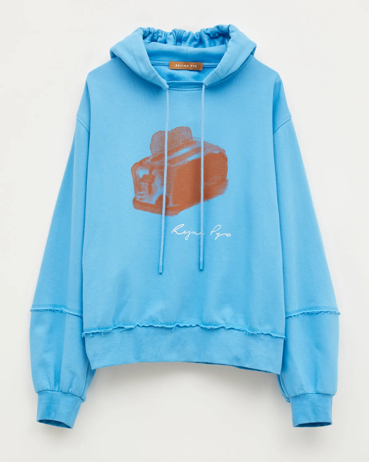 Benny Hoodie Organic Cotton Sweatshirt Blue Toast