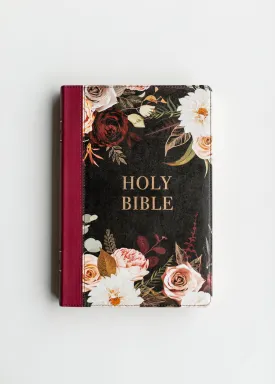 Black & Burgundy Large Print KJV Bible