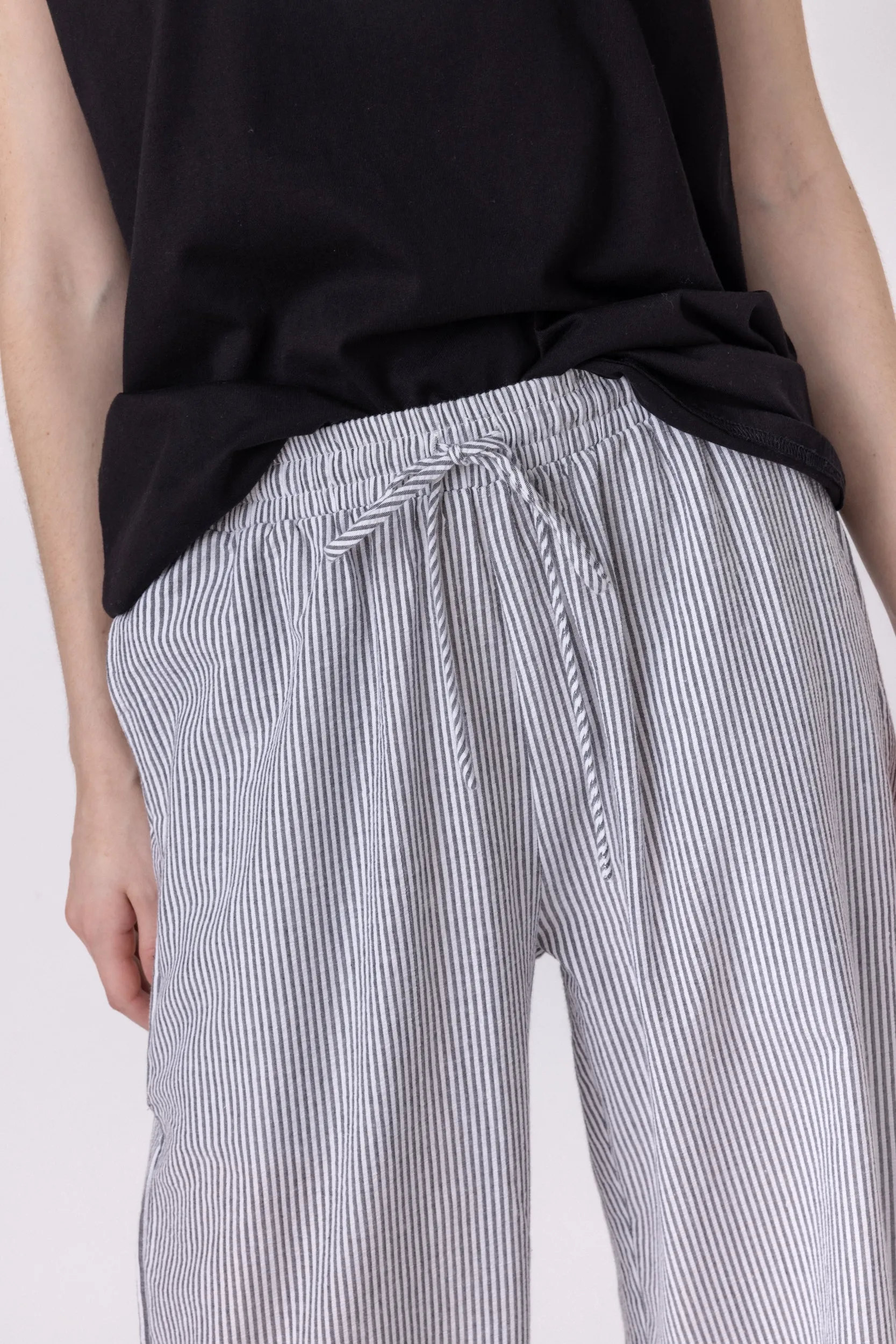 BOTEGO Pants Black Stripe