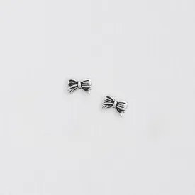 Bow Silver Earring Stud