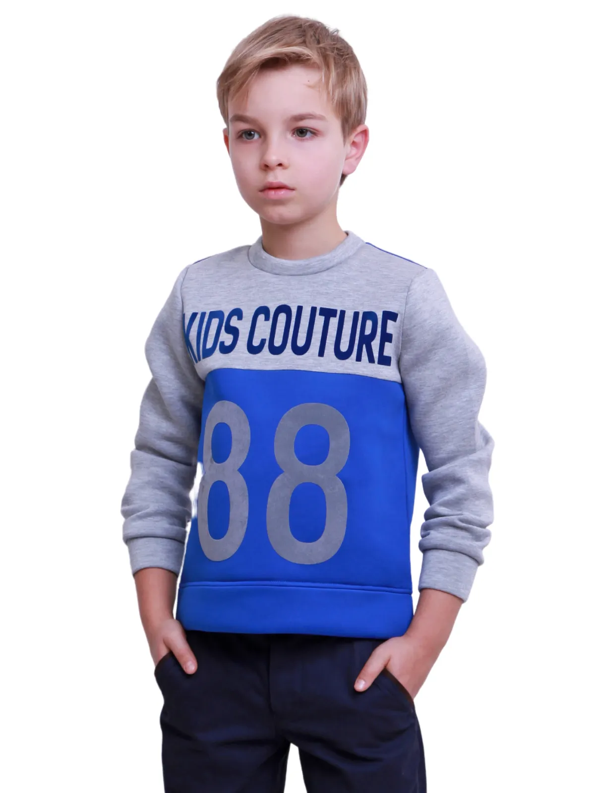 Boys Sporty Colorblock Sweatshirt by Kids Couture