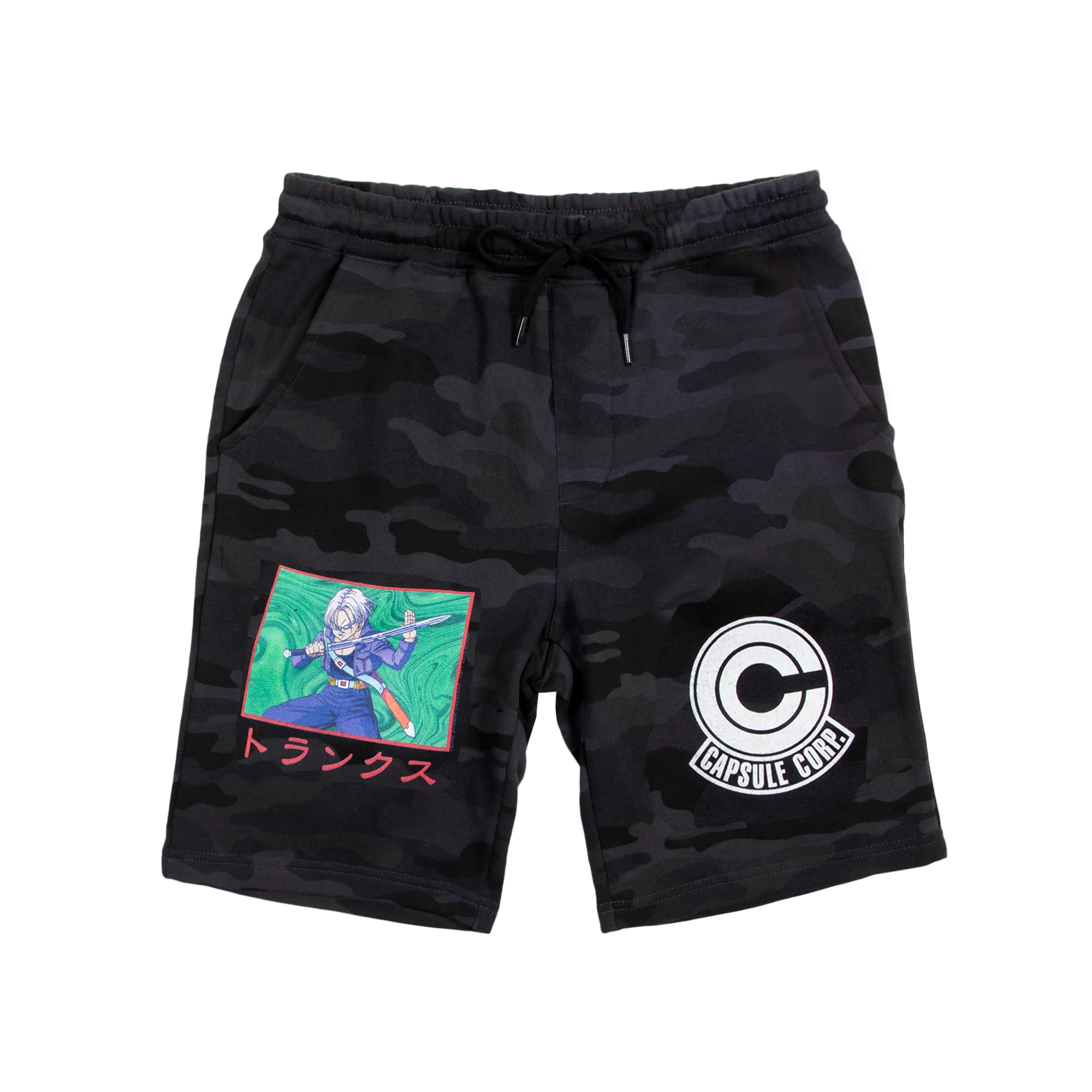 Capsule Corp Charcoal Camo Shorts