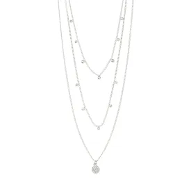 CHAYENNE recycled crystal necklace silver-plated