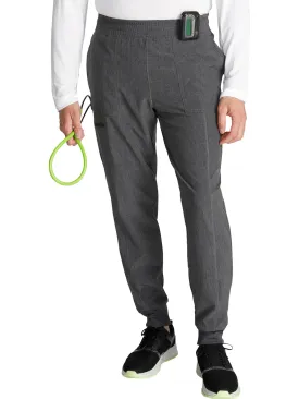 Cherokee Mens Mid-Rise Jogger-Style Scrub Pants