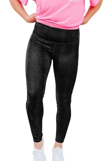 Cherry koko Damen Snakeskin Print Leggings