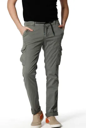 Chile Jogger pantalone cargo uomo in twill di cotone extra slim fit