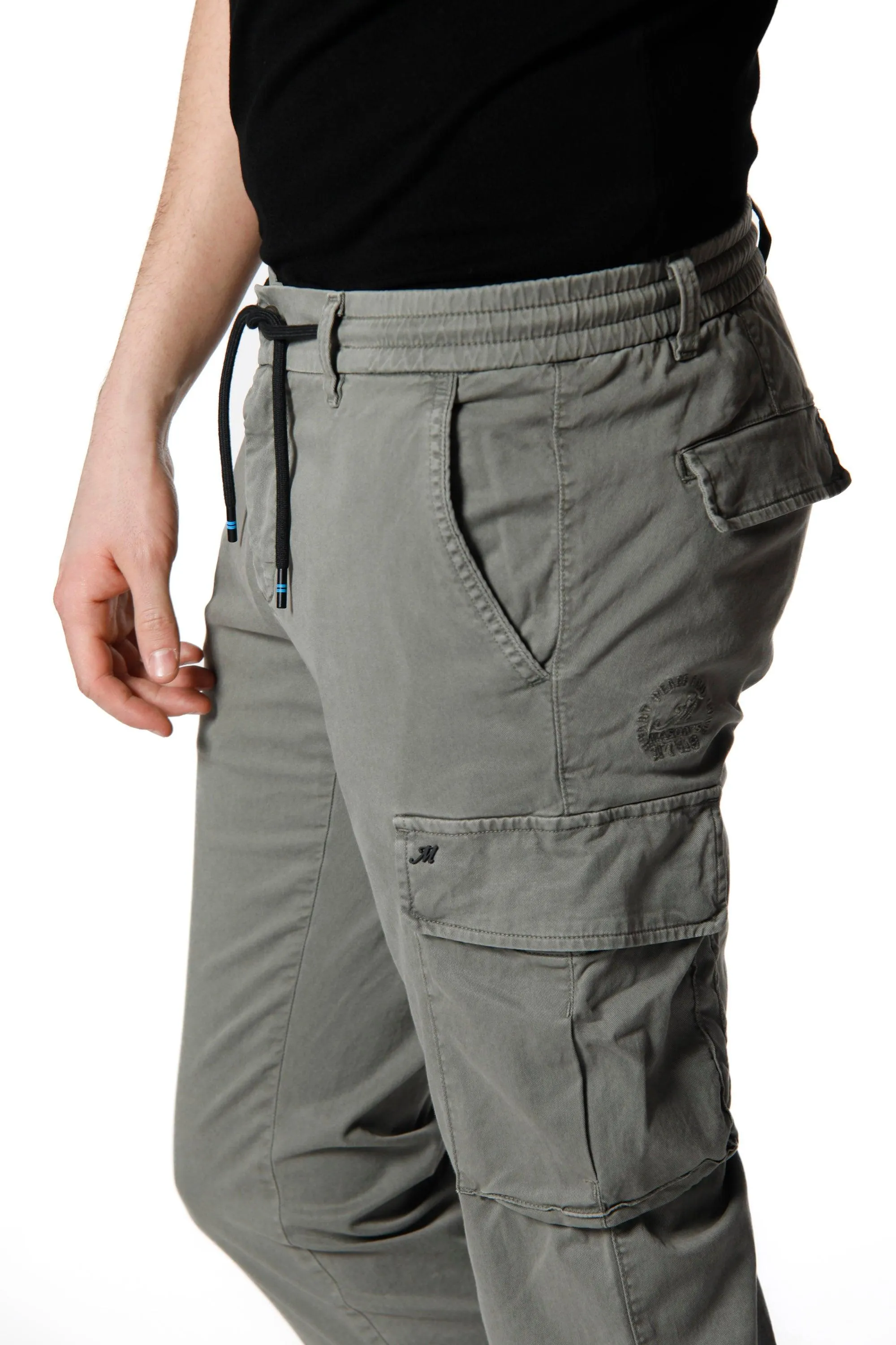 Chile Jogger pantalone cargo uomo in twill di cotone extra slim fit