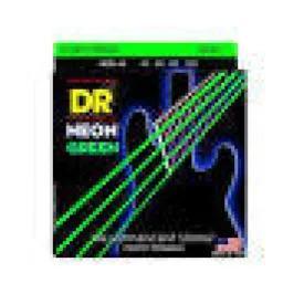 DR Strings NGB5-45 HI DEF NEON Medium GREEN Colored Bass Strings 45-125