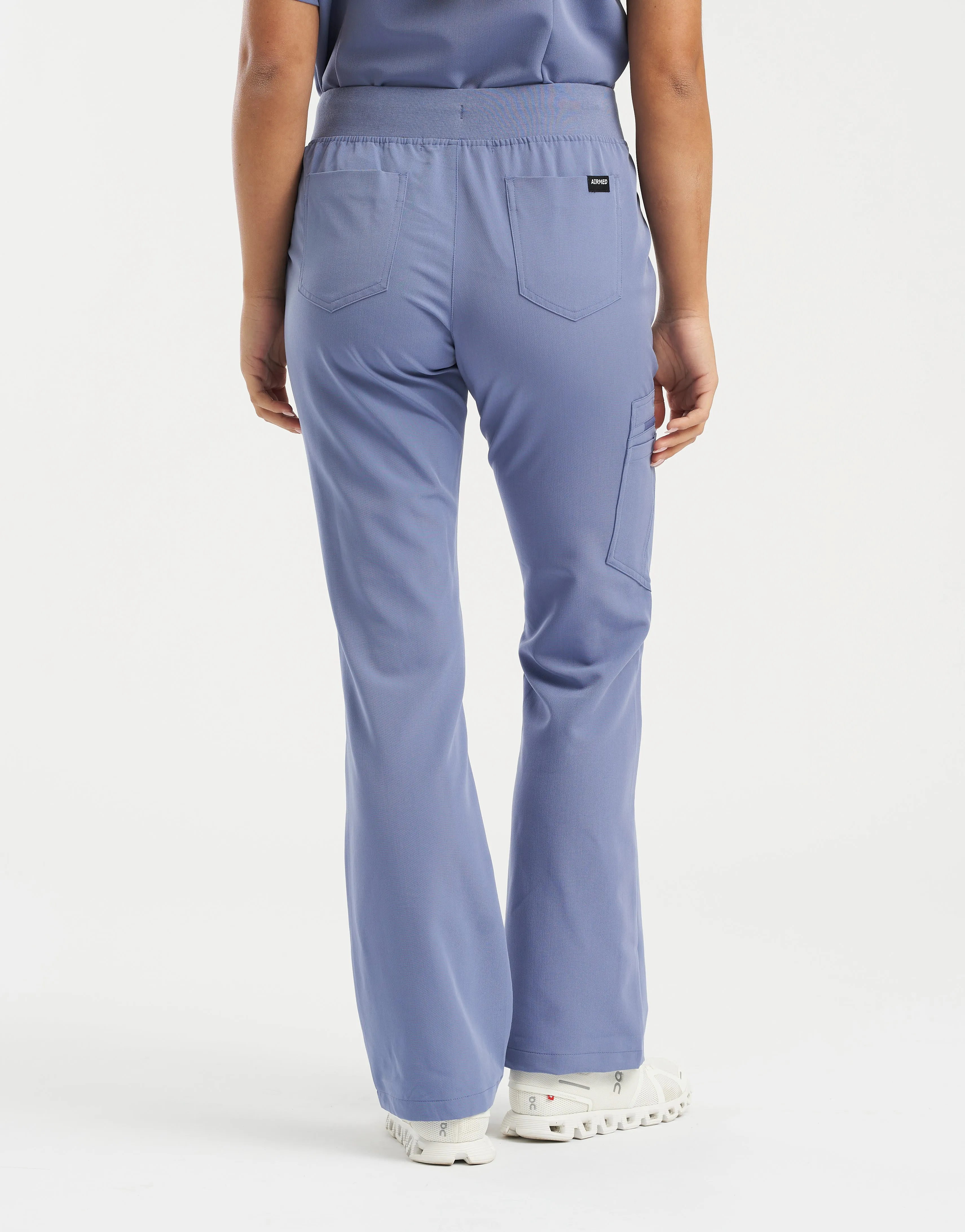 Essential Flare Scrub Pants - Nova Blue