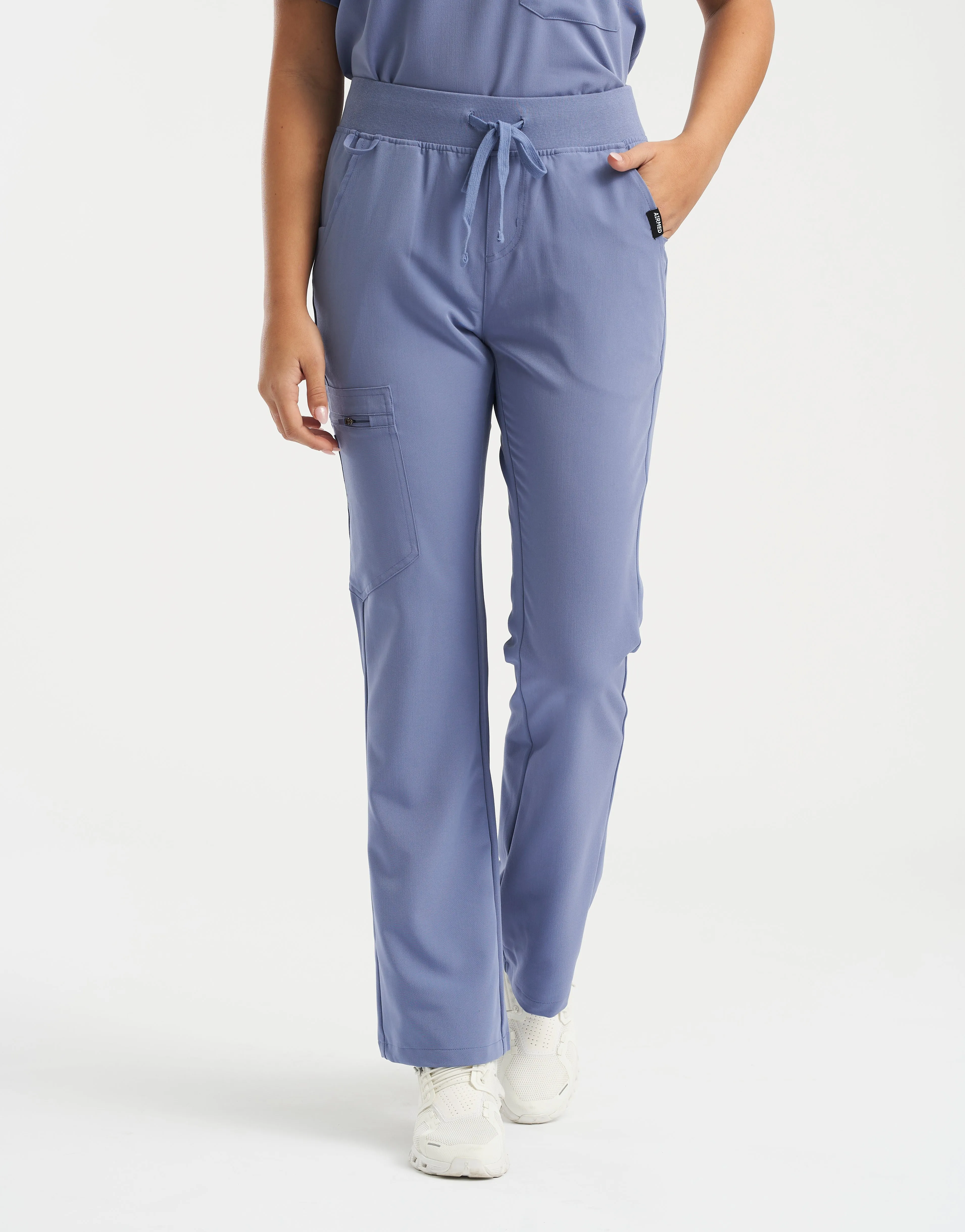 Essential Flare Scrub Pants - Nova Blue