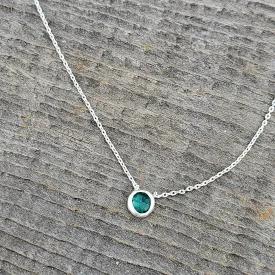 Green Apatite Spirit Stone Necklace - Silver