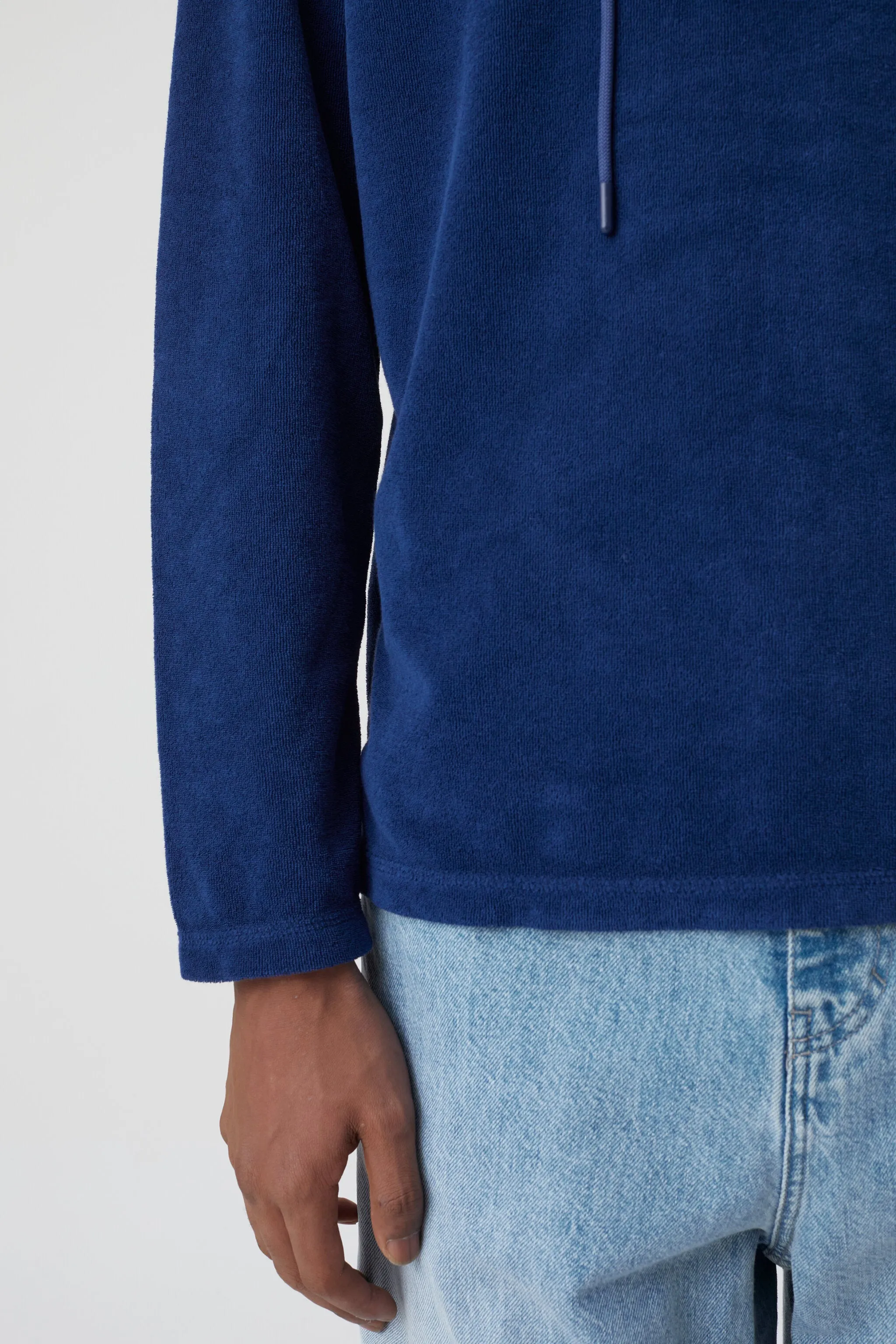 Indigo Blue  Hooded Jumper