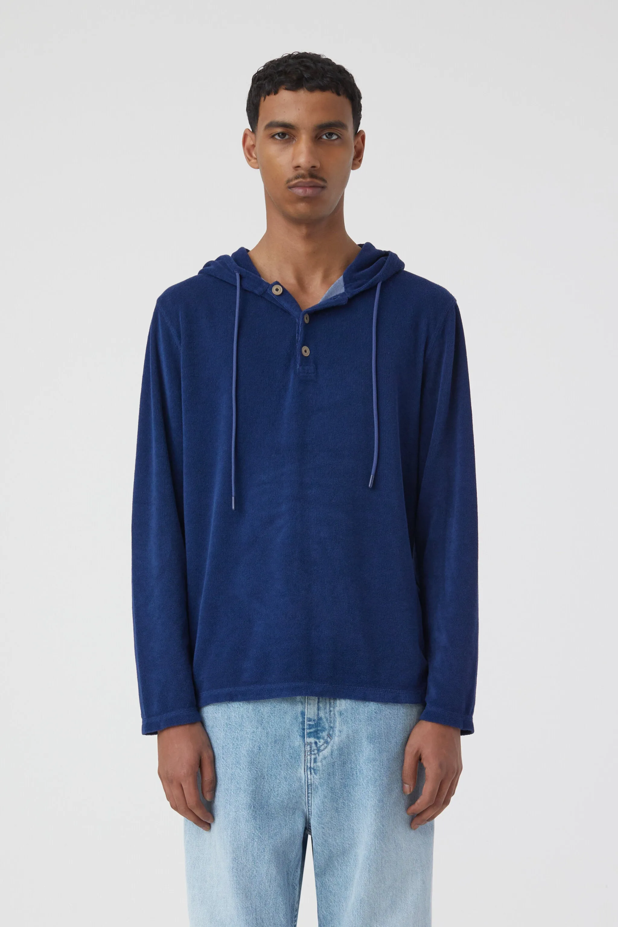 Indigo Blue  Hooded Jumper