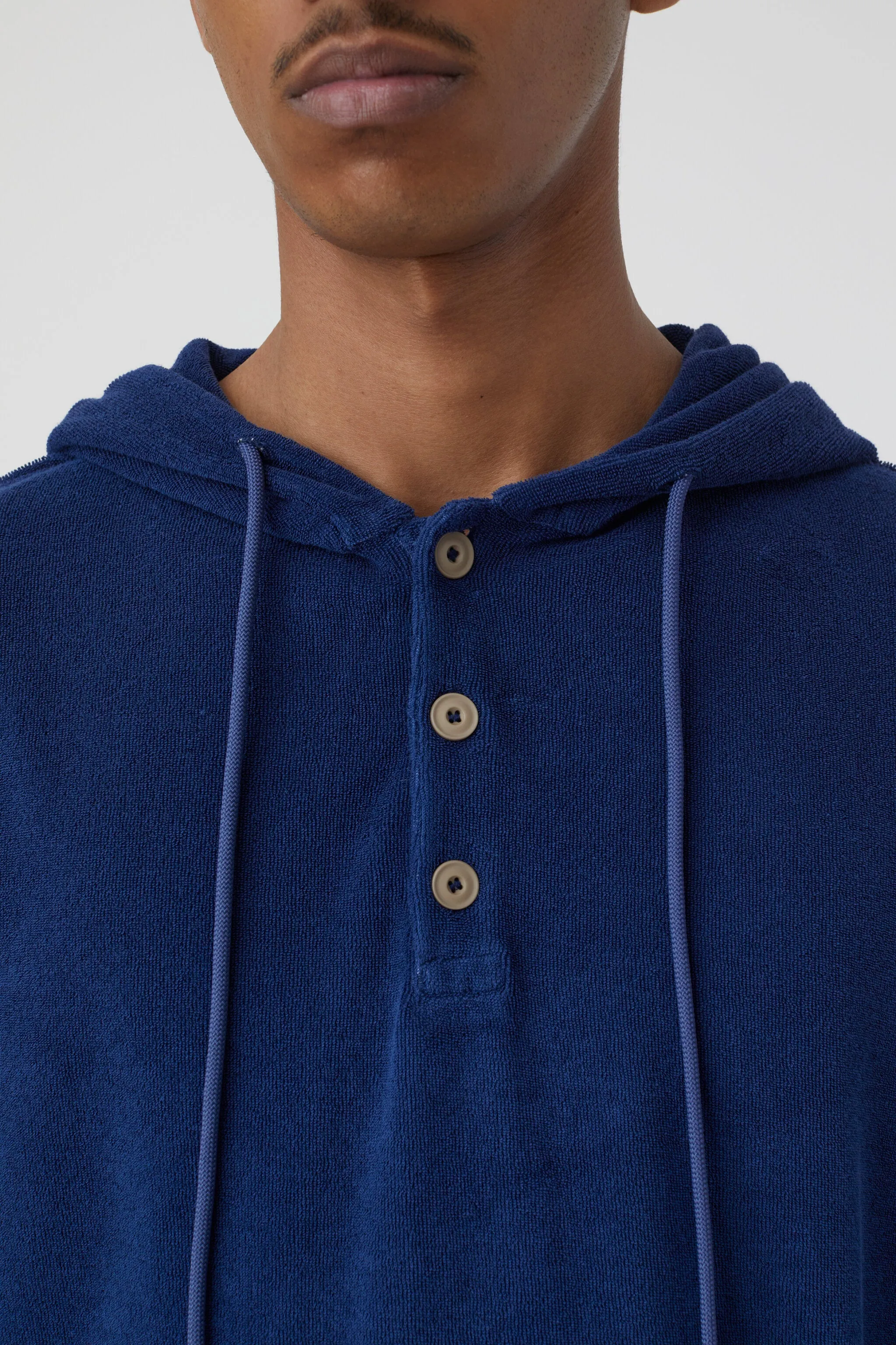 Indigo Blue  Hooded Jumper