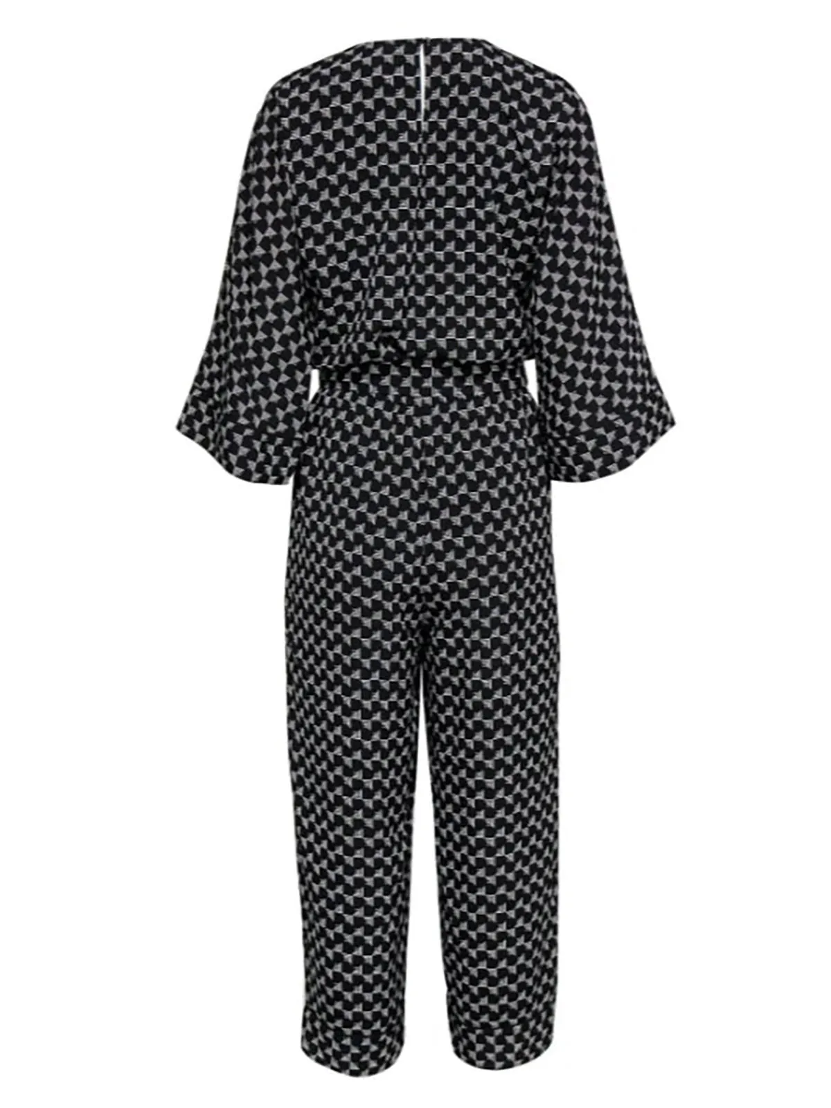 Joie Size XL (16) Black & White Geometric Jumpsuit