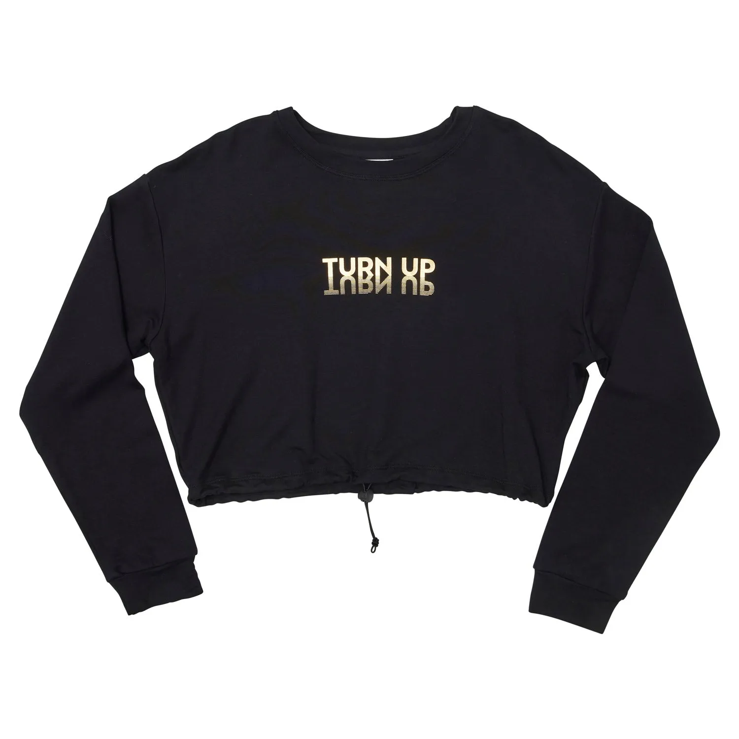 Justice: Drawstring Dance Pullover in Black