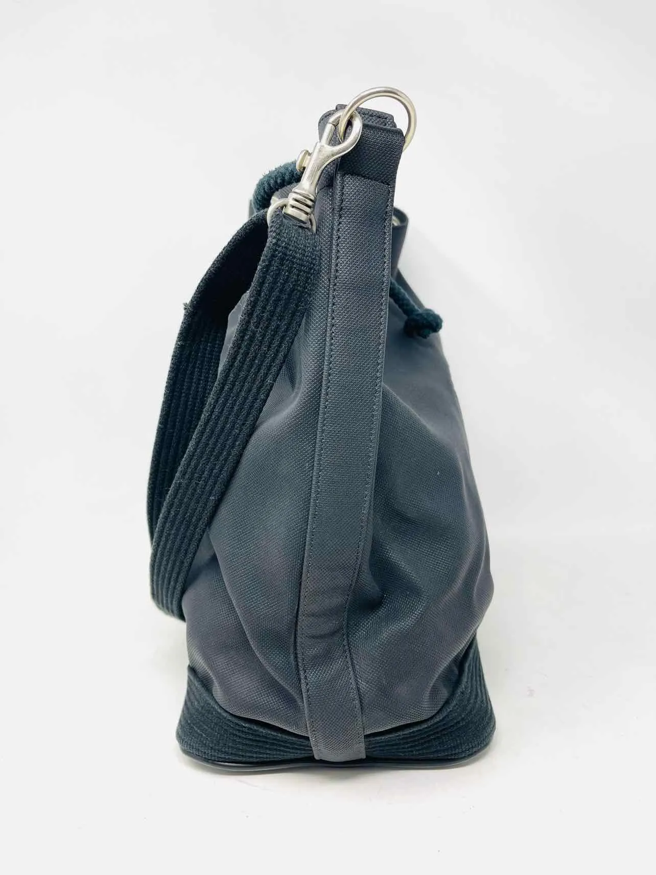 Lacoste Black Drawstring Nylon Purses Purse