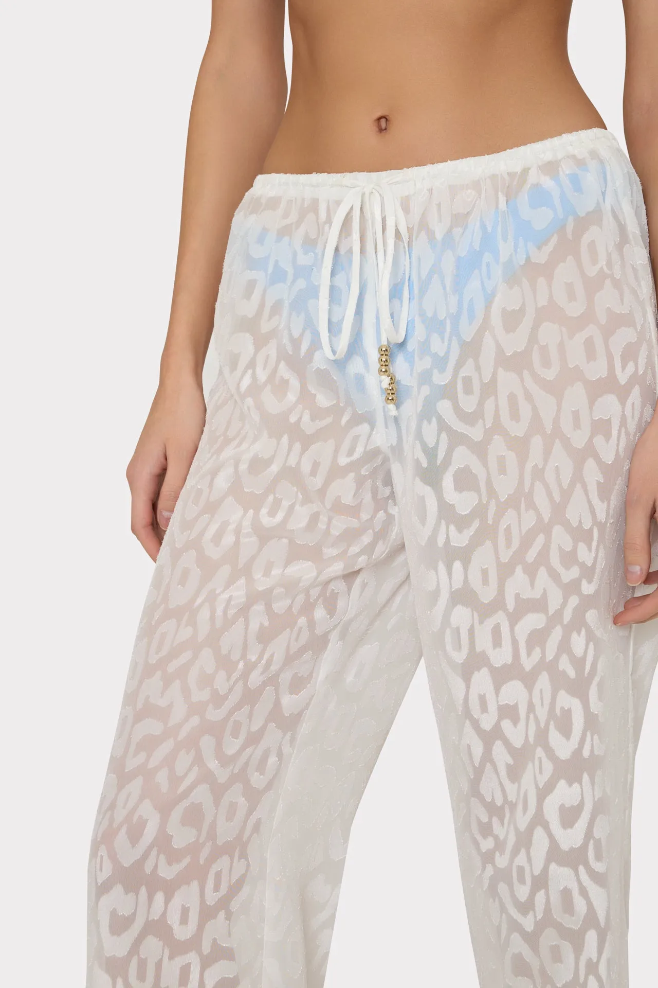 Leopard Jacquard Track Pant