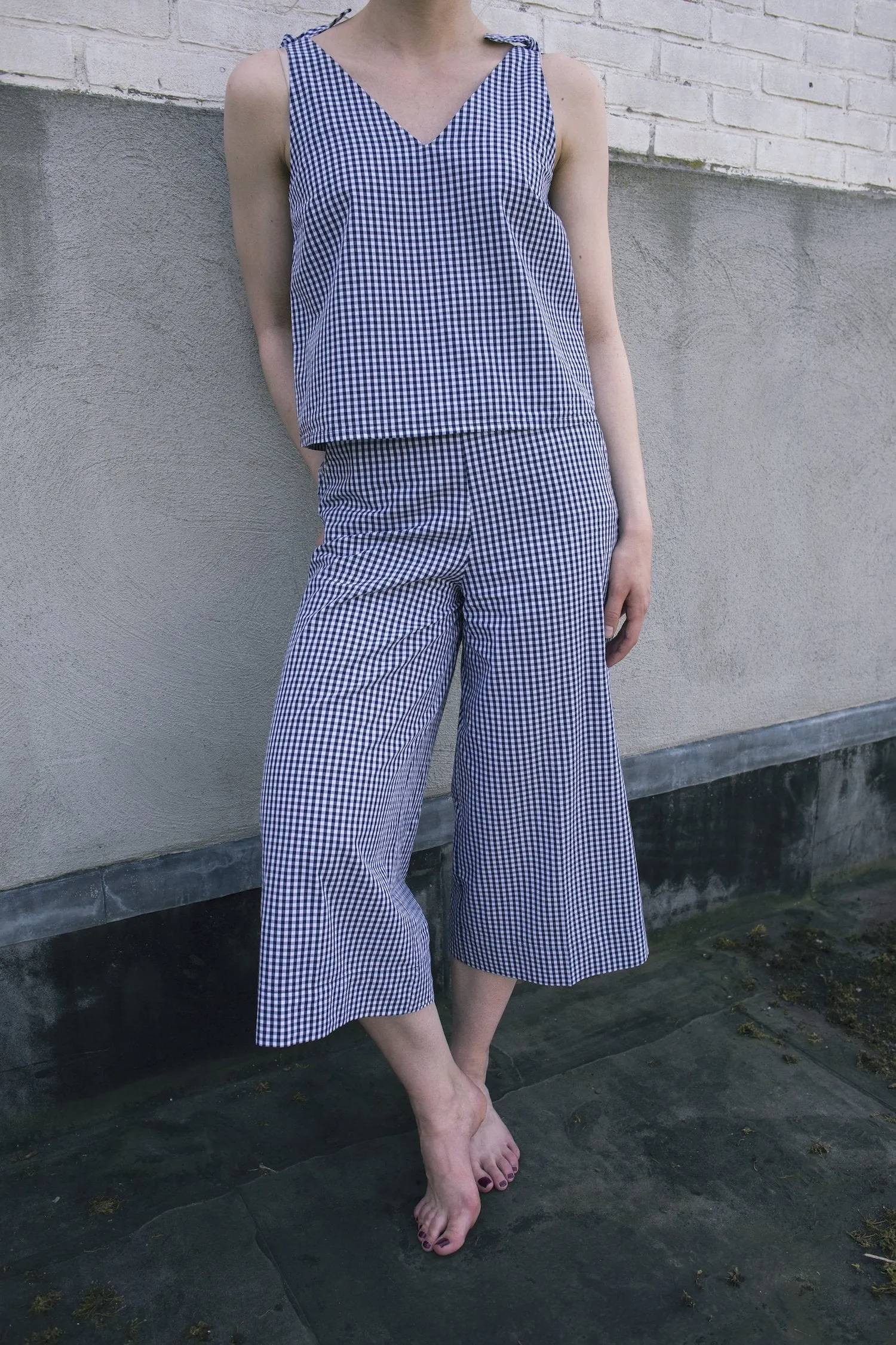 miray pants vichy <br> by ARMEDANGELS