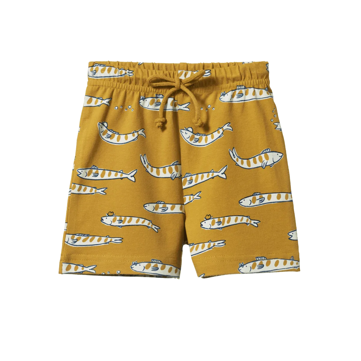 Nature Baby Jimmy Shorts Sweatshirt Knit - South Seas Palm Print
