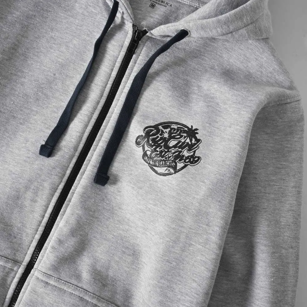 Polo Republica Men's Rip Curl Printed Zipper Hoodie