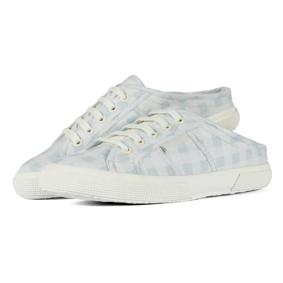 Superga X Drea Chong 2345 Mule Print Blue Check