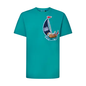 THE NAVIS PATCH TEE-MARINE