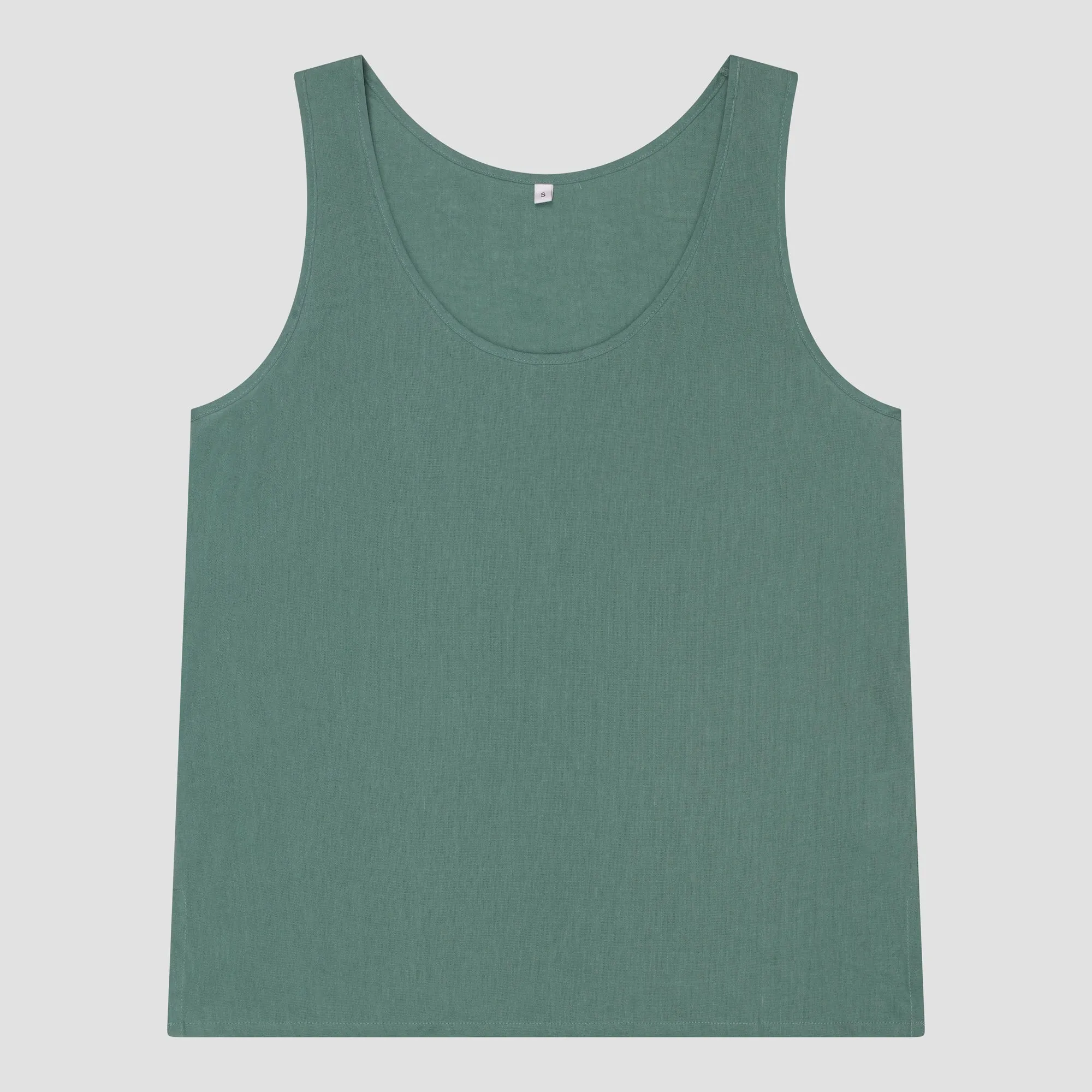 Tranquil Green Linen Women's Cami Top